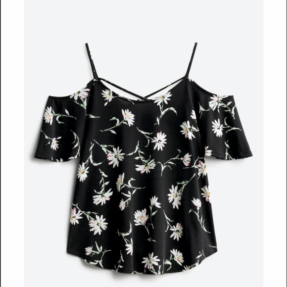 Kaileigh Tops - Kaileigh Valette Back Detail Cold Shoulder Knit Top